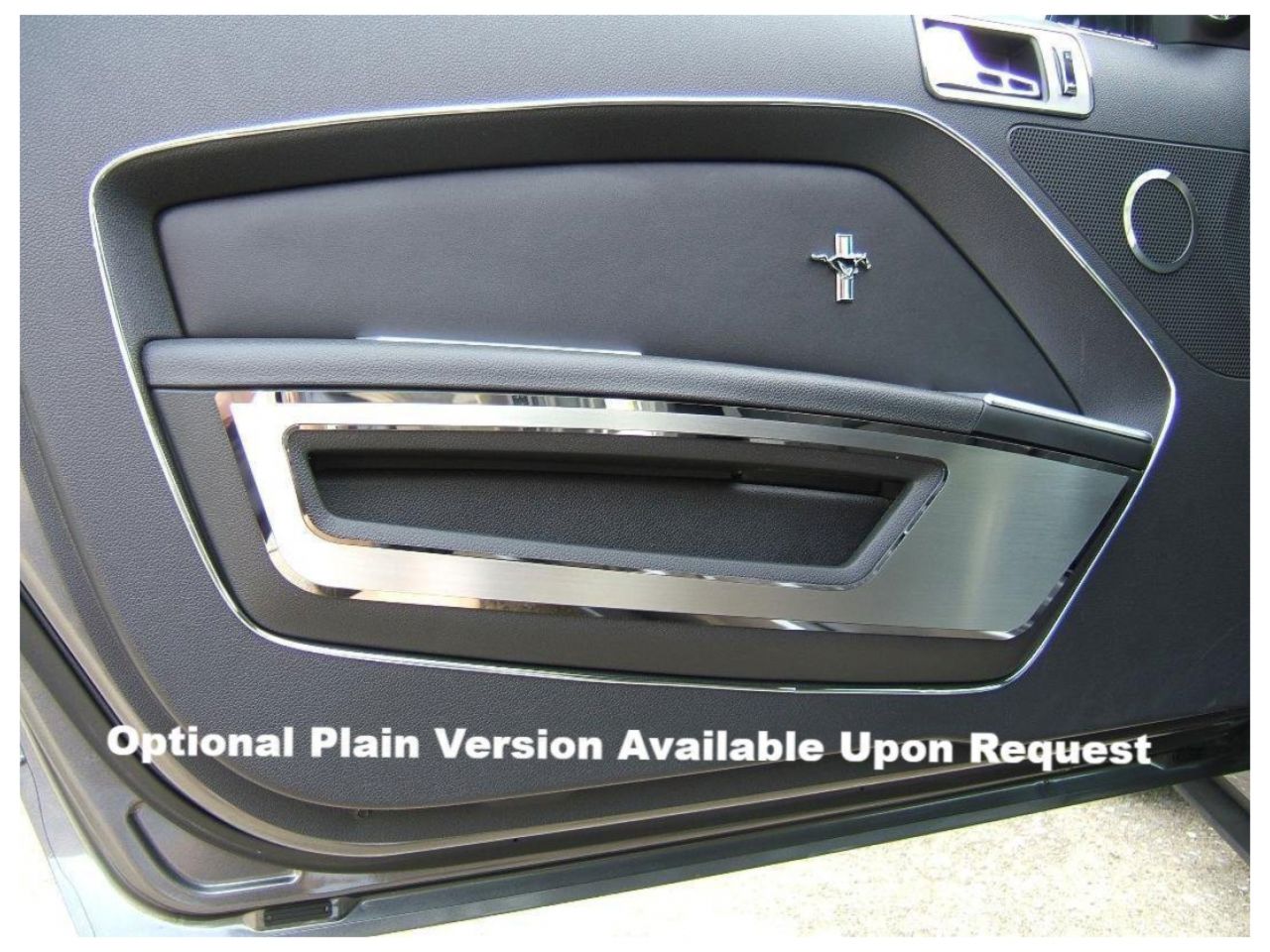 American Car Craft (ACC) 2010-2014 Mustang - Brushed Door Guards with Polished "5.0" Lettering