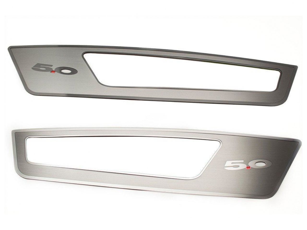 American Car Craft (ACC) 2010-2014 Mustang - Brushed Door Guards with Polished "5.0" Lettering