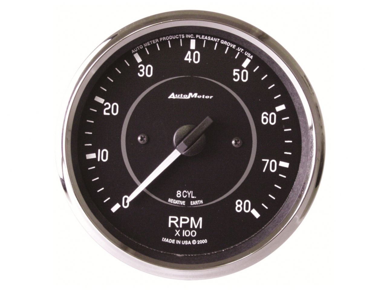 Autometer Gauge, Tachometer, 4", 8k Rpm, In-Dash (8 Cyl Only), Cobra