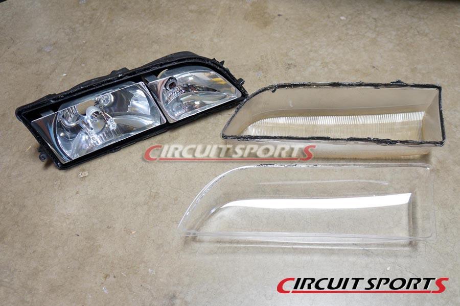 Circuit Sports Headlight Covers v2 - Nissan 240SX/Silvia ('95-96 S14 Zenki)