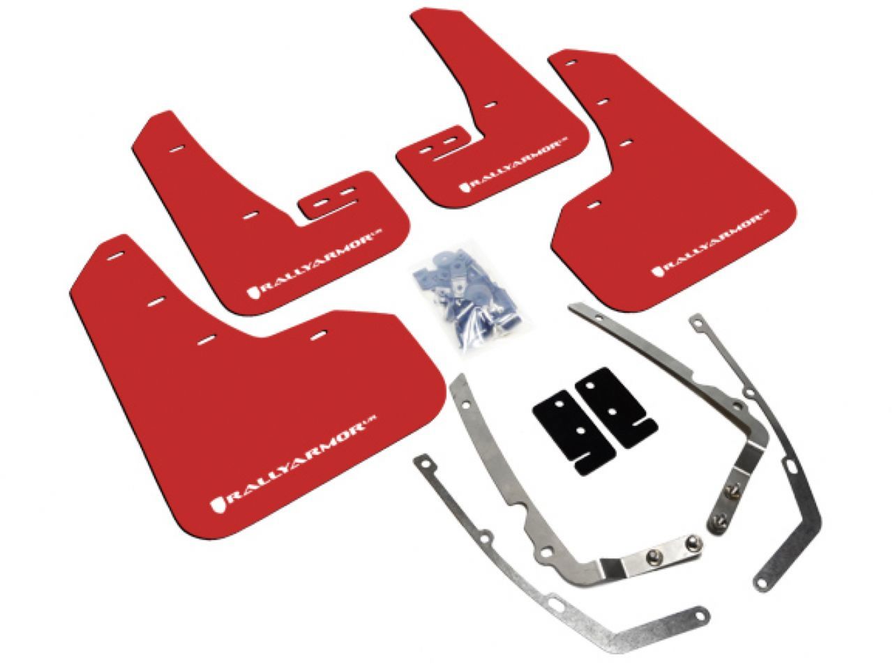 Rally Armor Mud Flaps MF37-UR-RD/WH Item Image