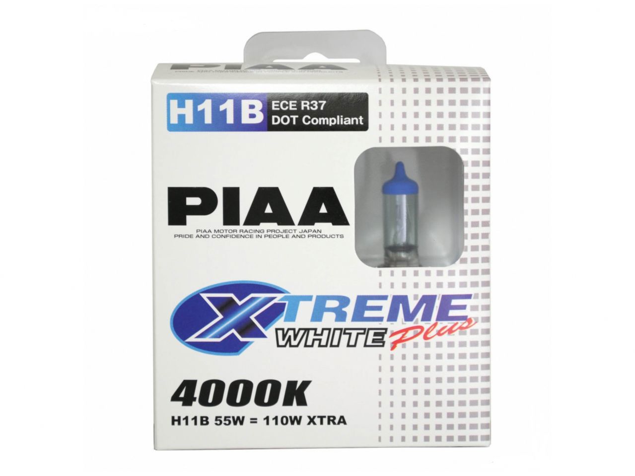 PIAA H11B Xtreme White Plus Twin Pack Halogen Bulbs 0JMC4