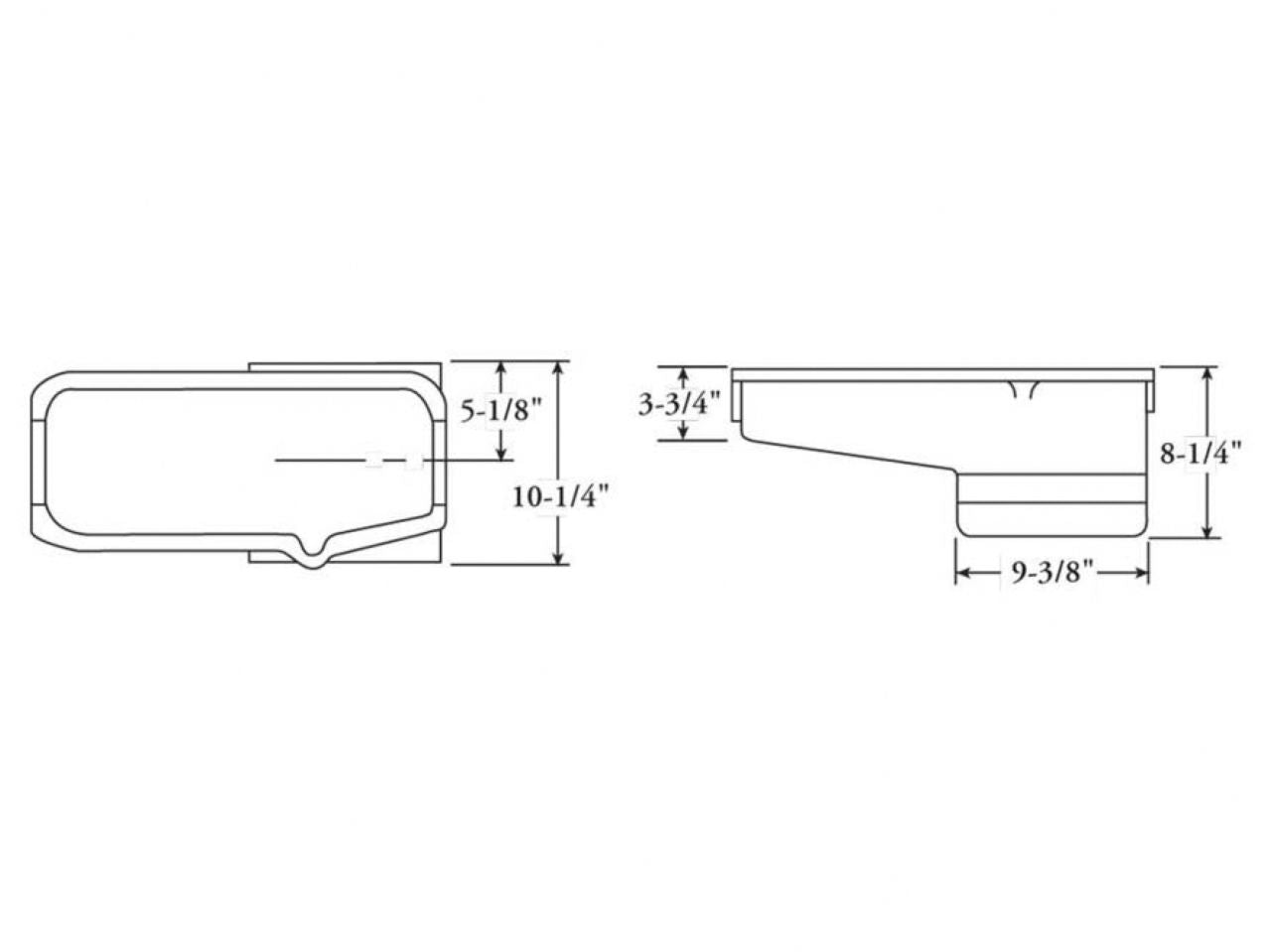 Moroso Oil Pan, Sbc, Ps Dip, 8.25