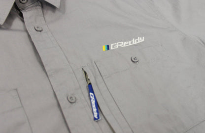 Boost Brigade GReddy Mechanic's Button-up Shirt 2.0 - Grey