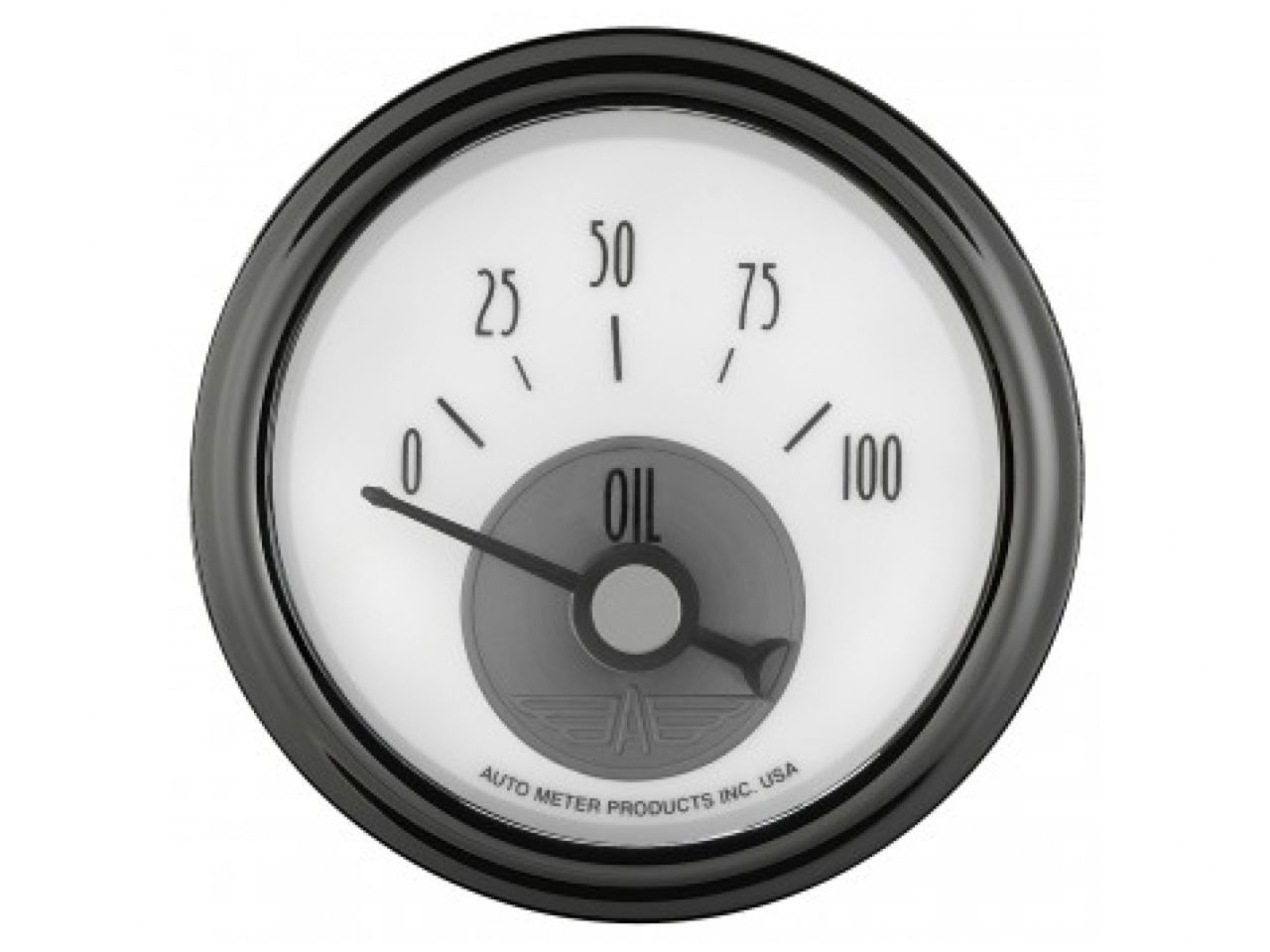 Autometer Gauge, Oil Pressure, 2 1/16", 100PSI, Elec, Prestige Pearl