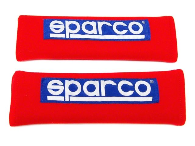 Sparco Tuning Harness Pads Racing Style For 3" Belts Red