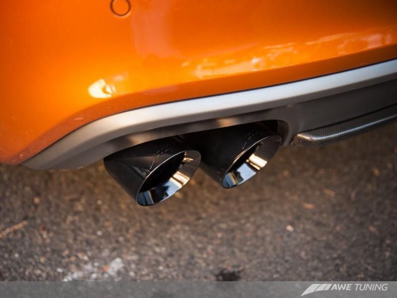 AWE Tuning Audi B8.5 S5 3.0T Track Edition Exhaust - Diamond Black Tips (90mm) 3010-43042 Main Image