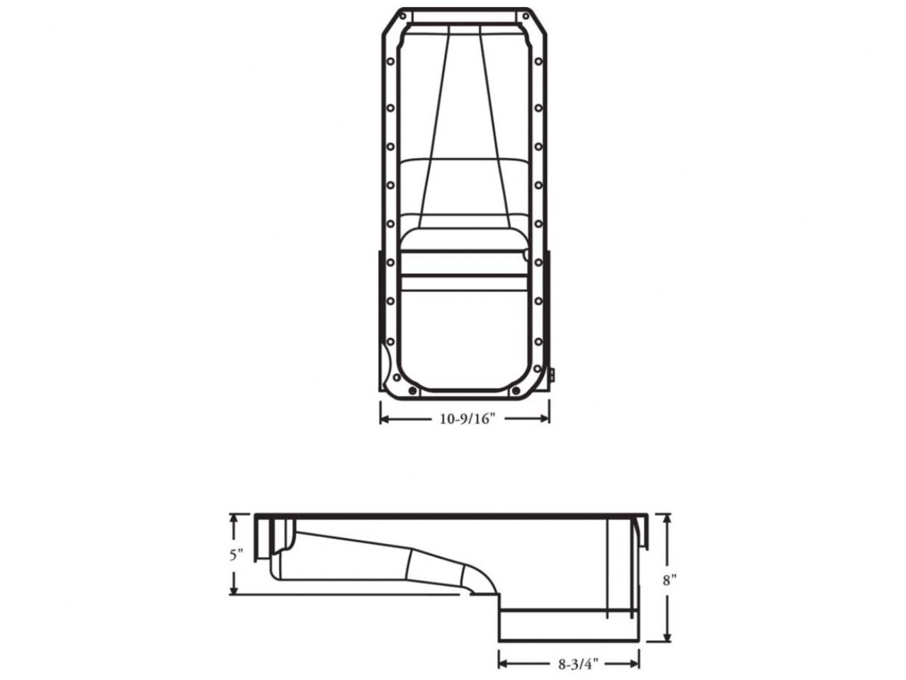 Moroso Oil Pan,Chevrolet Big Block GM a Body