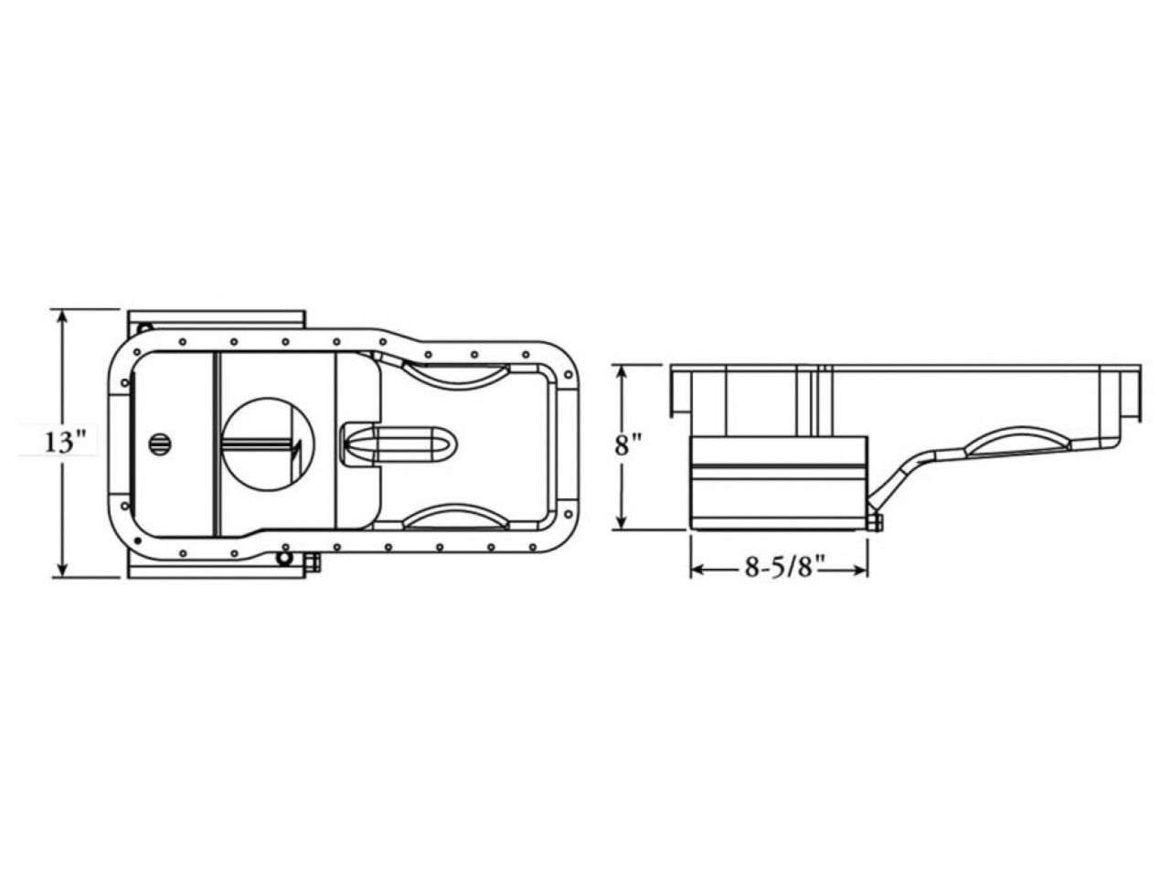 Moroso Ford Small Block Oil Pan, 351W