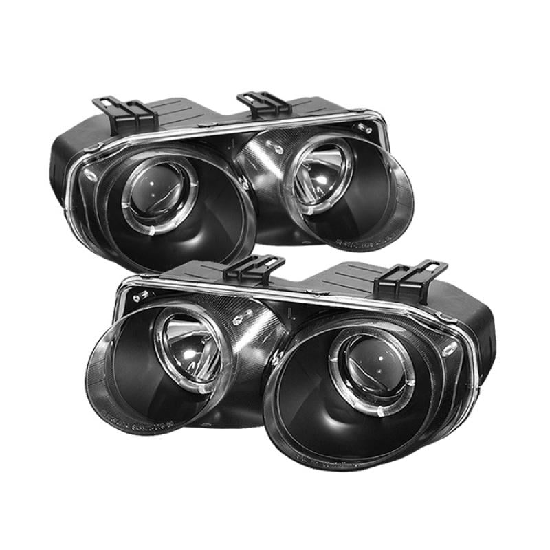 Spyder Acura Integra 98-01 Projector Headlights LED Halo -Black High H1 Low 9006 PRO-YD-AI98-HL-BK 5008695 Main Image