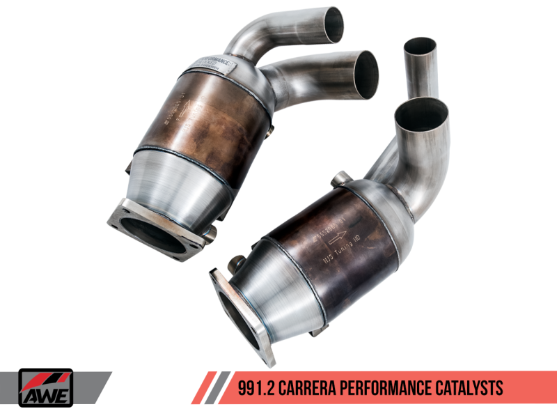 AWE Tuning Porsche 991.2 3.0L Performance Catalysts (PSE Only) 3210-11012 Main Image