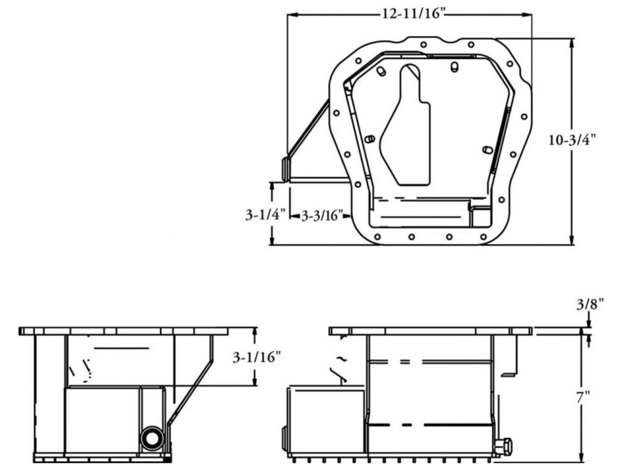 Moroso Oil Pan Subaru EJ20, EJ22 & EJ25 Wet Sump, 5 Quart Capacity, 7" Deep