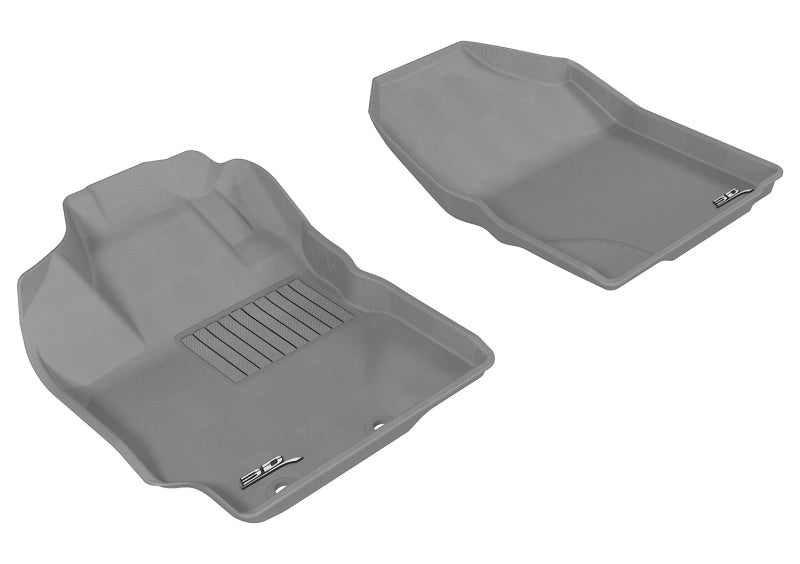 3D MAXpider 2012-2018 Toyota/Scion Yaris/XD Kagu 1st Row Floormat - Gray L1TY10811501