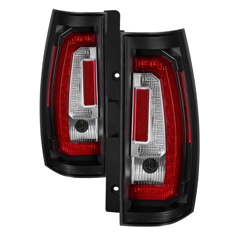 Spyder Chevy Suburban/Tahoe 07-14 V2 - Light Bar LED Tail Lights - Black ALT-YD-CSUB07V2-LED-BK 5083418 Main Image