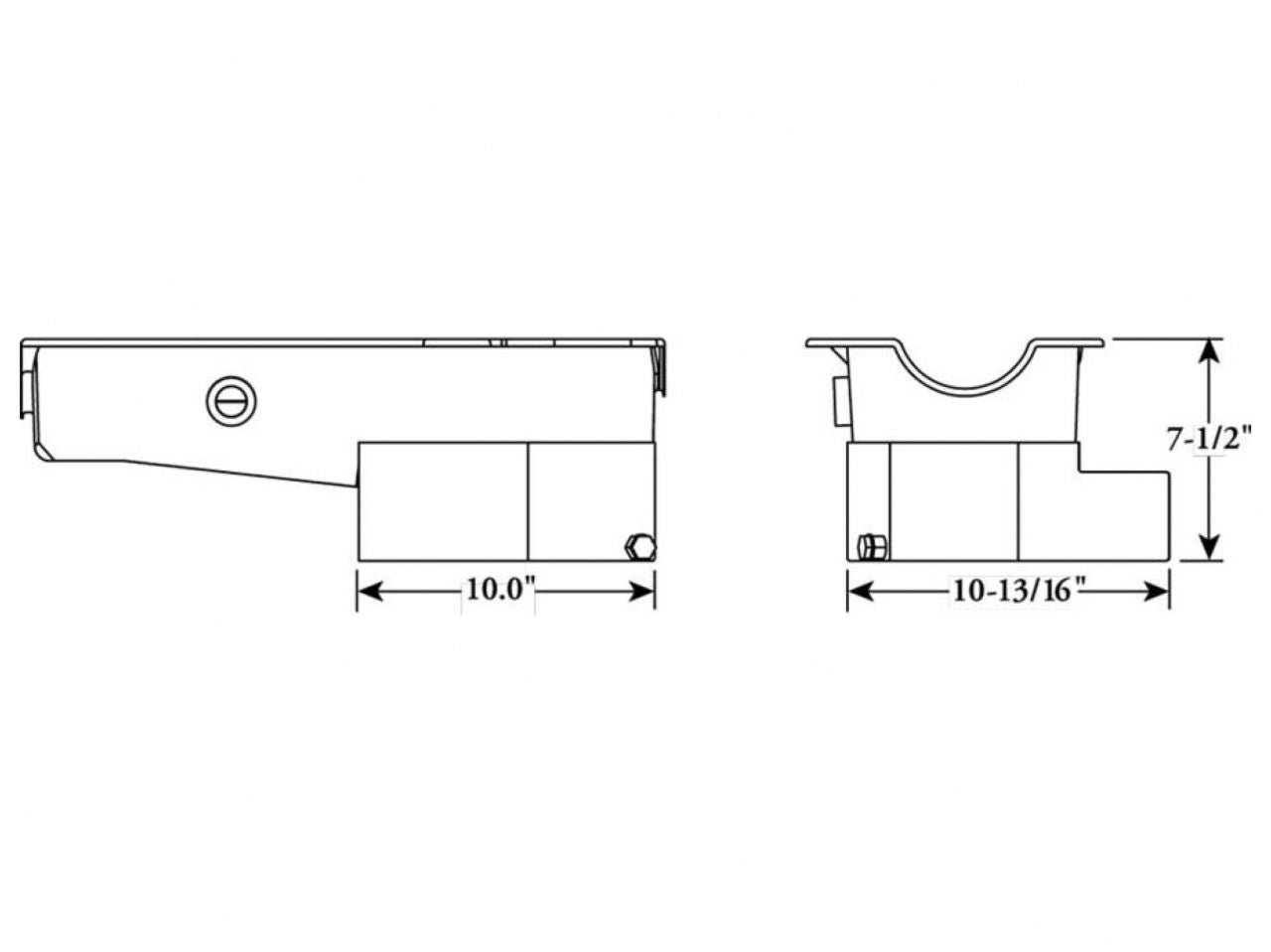 Moroso Oil Pan, SBC, O/T, Steel, Wet Sump, Fits 1980-1985 Blocks With 1 Inch