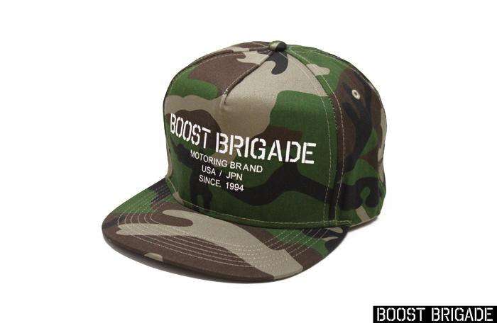Boost Brigade Boost Brigade Motoring Logo Snap-back Cap - Woodland