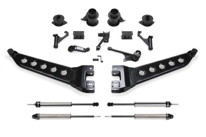 Fabtech 14-18 Ram 2500 4WD 5in Radius Arm System w/Coil Spacers & DL Shocks K3069DL Main Image