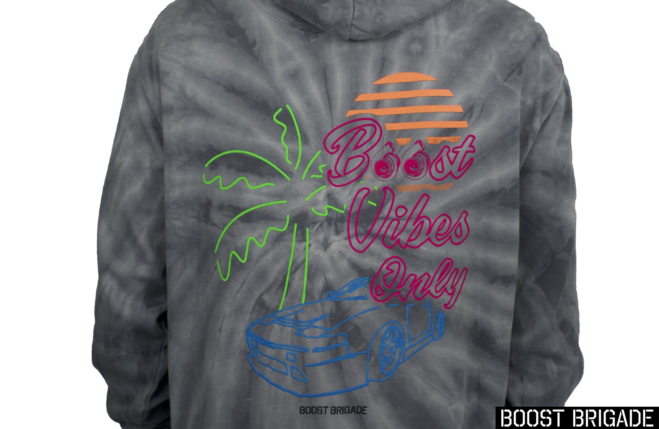 Boost Brigade Boost Brigade Boost Vibes Only Pull-over Hoodie - Tie Dye