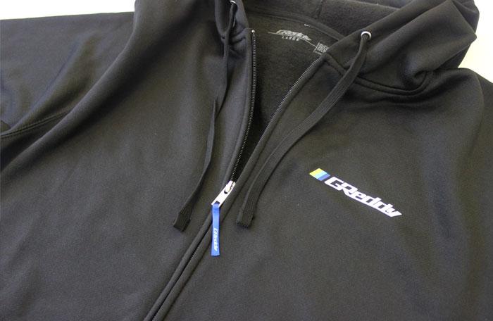 GReddy Racing GReddy Zip Hoodie Jacket, Water Resistant, Black