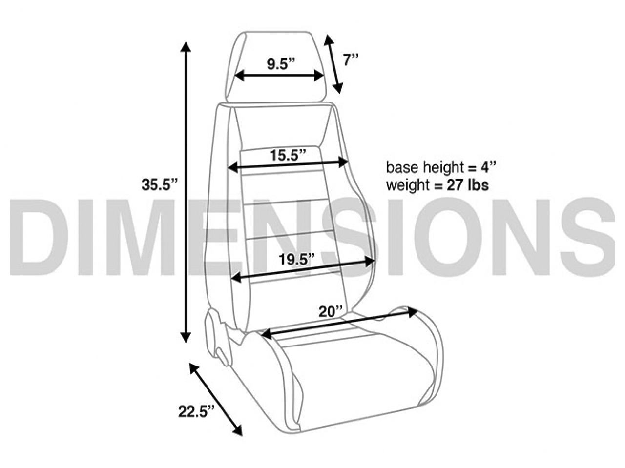 Corbeau Black Cloth - GTS II , PAIR
