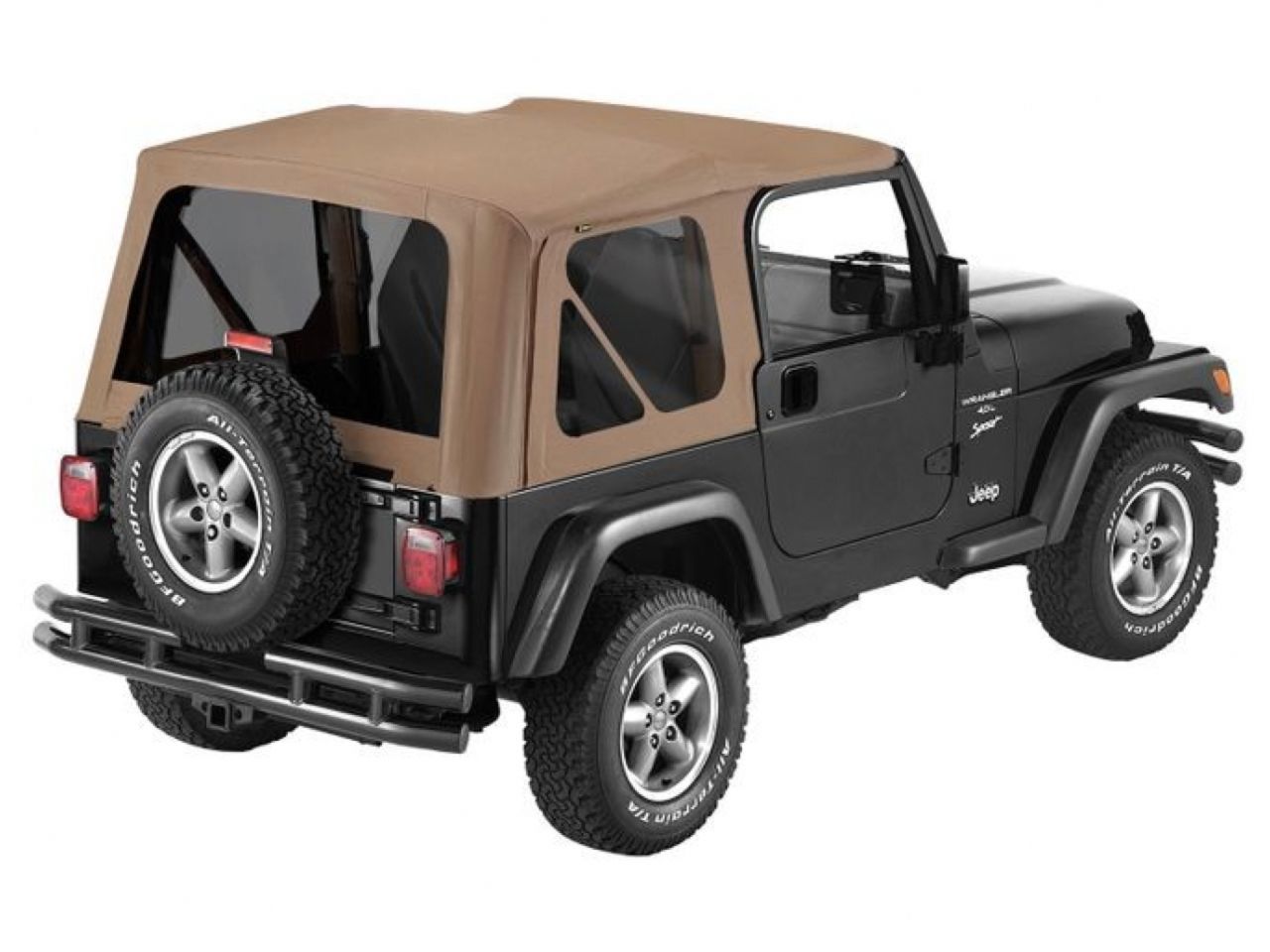 Bestop Jeep 97-06 Wrangler; Except Unlimited; No doors included; Tinted side