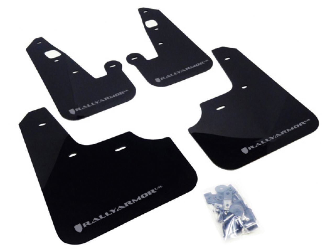 Rally Armor Mud Flaps MF8-UR-BLK/SIL Item Image