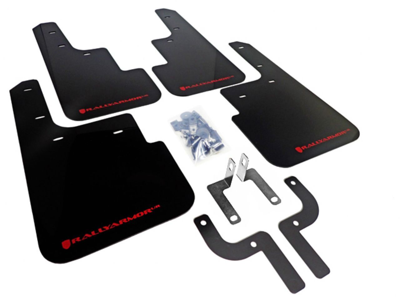 Rally Armor Mud Flaps MF33-UR-BLK/RD Item Image