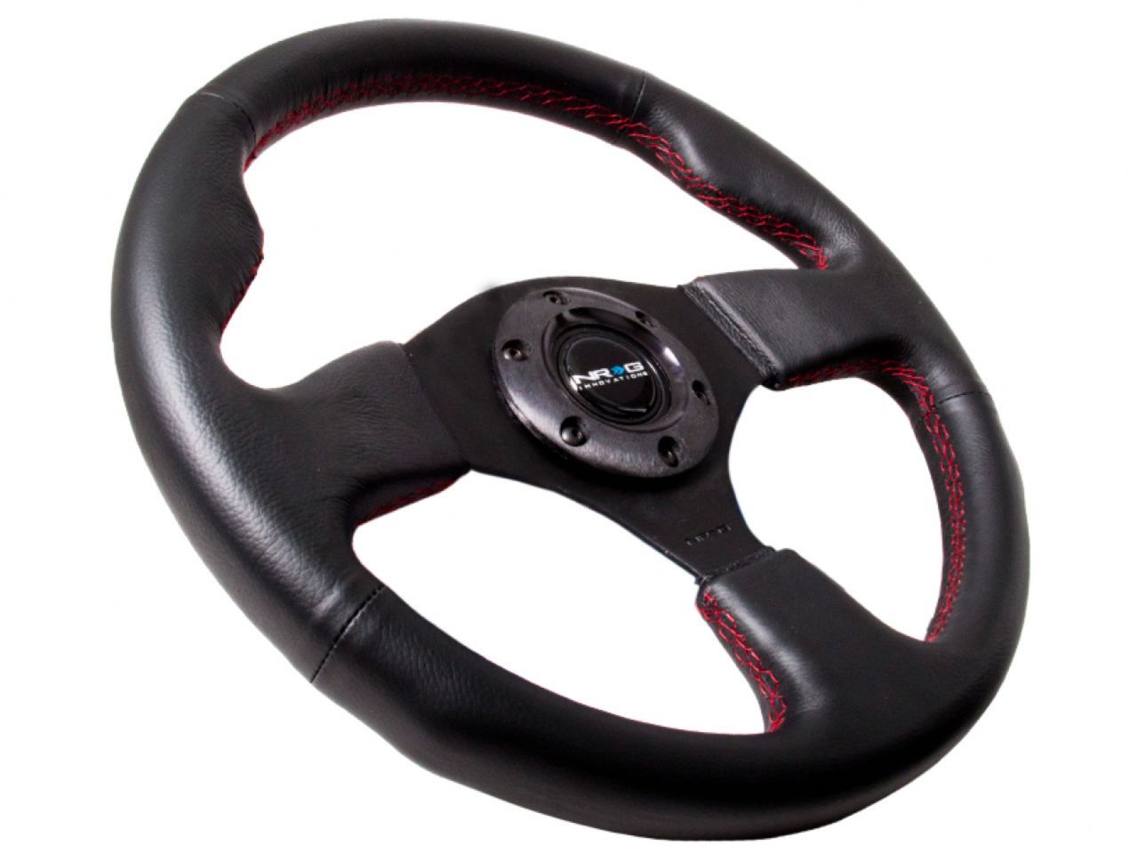 NRG Reinforced Steering Wheel- 320mm Sport Leather Steering Wheel