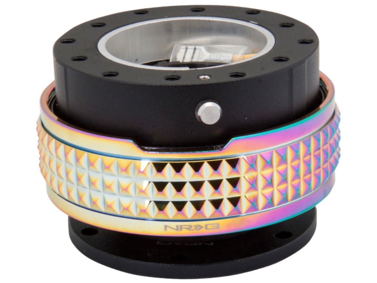 NRG Quick Release Kit - Black Body / Neochrome Pyramid Ring