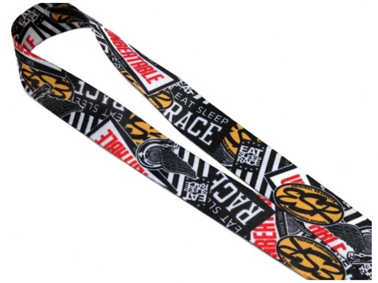 Eat Sleep Race Splash Lanyard