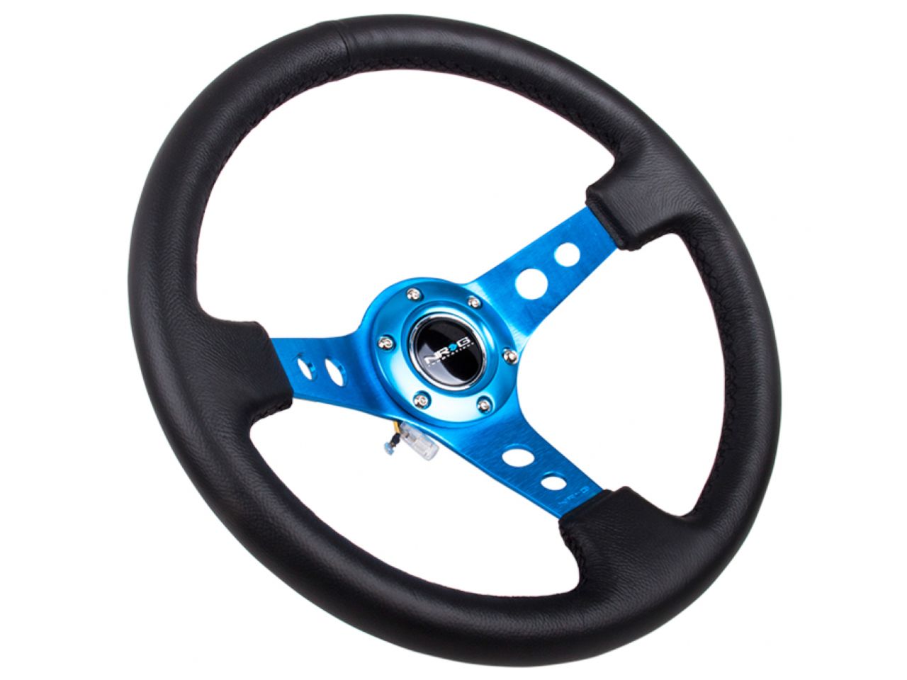 NRG Reinforced Steering Wheel - 350mm Sport Steering Wheel (3" Deep)