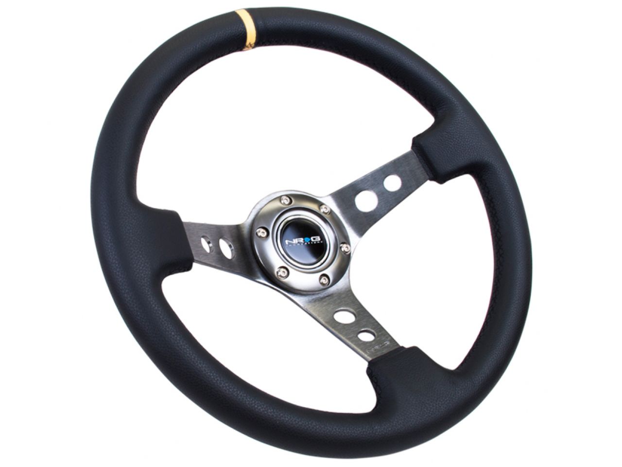 NRG Reinforced Steering Wheel - 350mm Sport Steering Wheel (3" Deep)