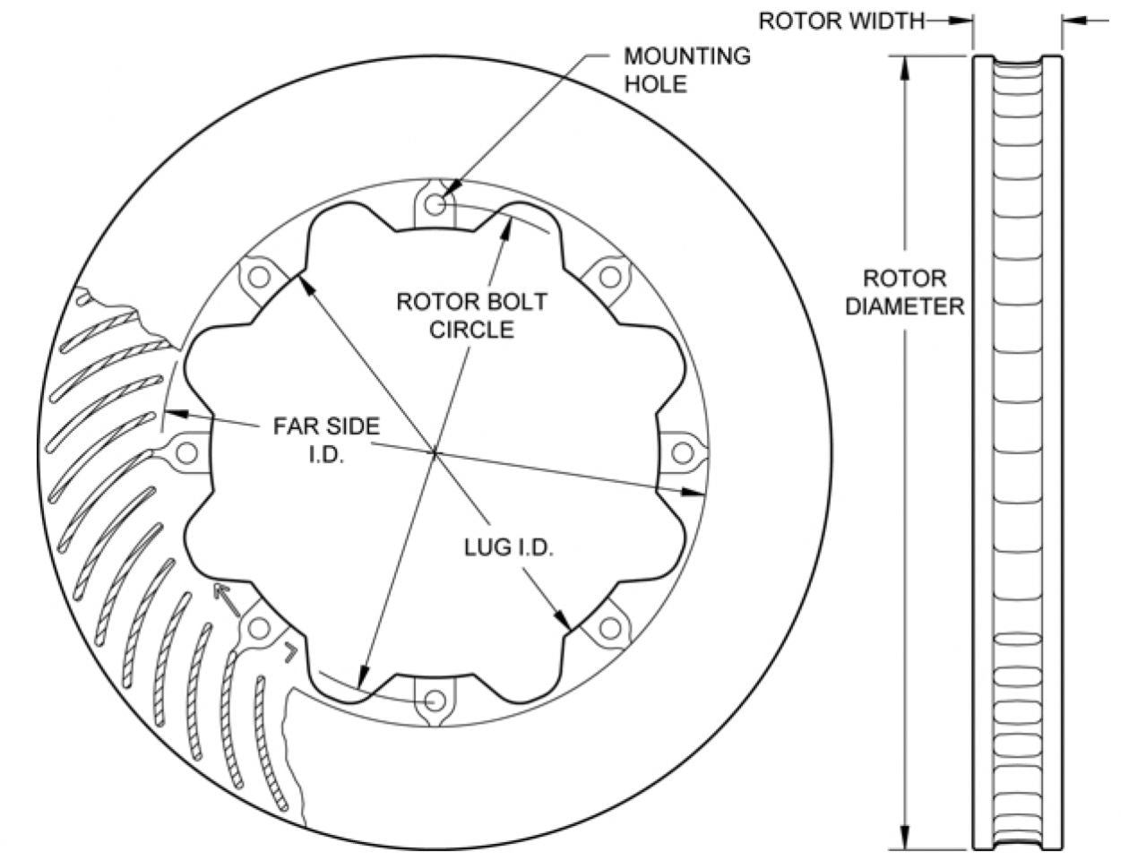 Wilwood Rotor-HD48 SPC-37-RH, 12.19 x 1.25 - 8 on 7.00"