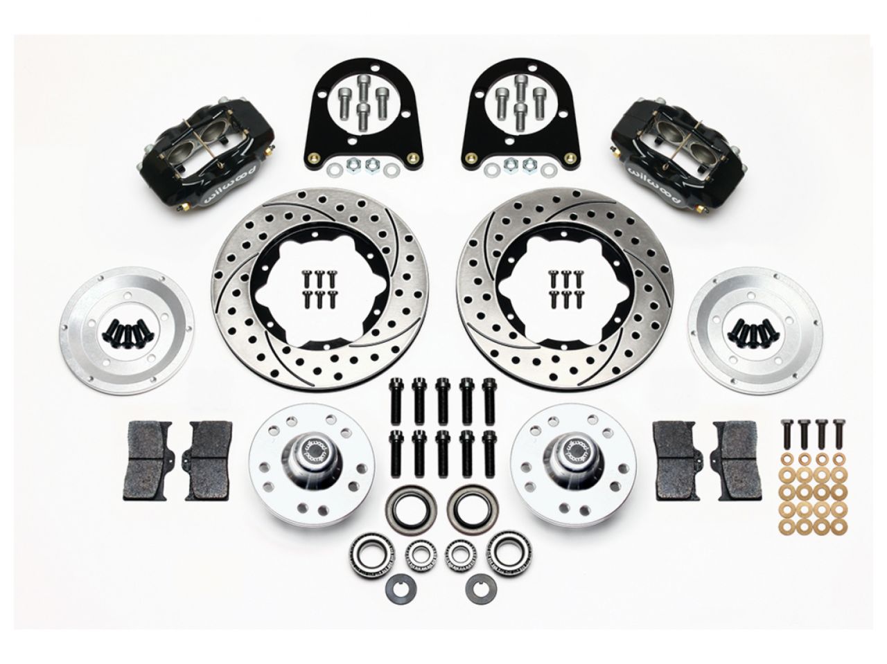 Wilwood FDL Front Kit, 11.00", Drilled, 37-48 Ford Psgr. Car Spindle