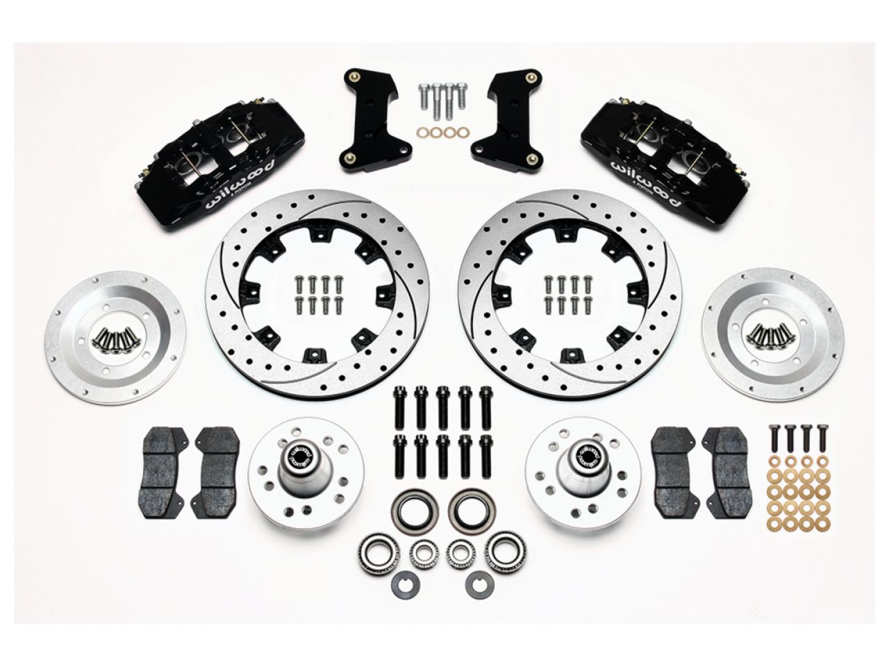 Wilwood DP6A Front Hub Kit, 12.19", Drilled, 74-80 Pinto/Mustang II Disc