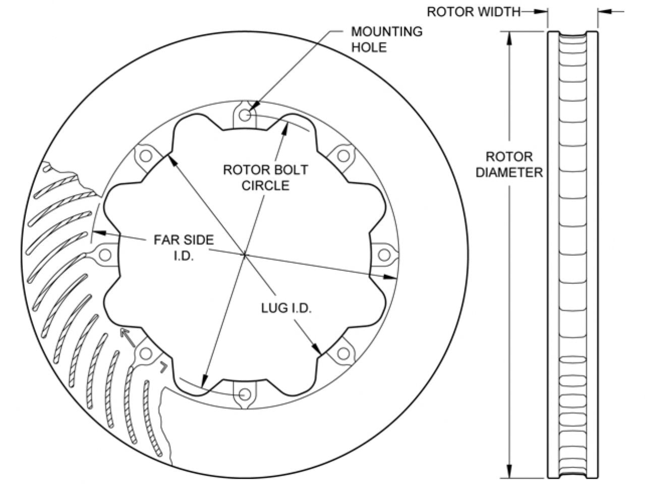 Wilwood Rotor-HD48 SPC-37-RH, 12.19 x 1.25 - 8 on 7.62"