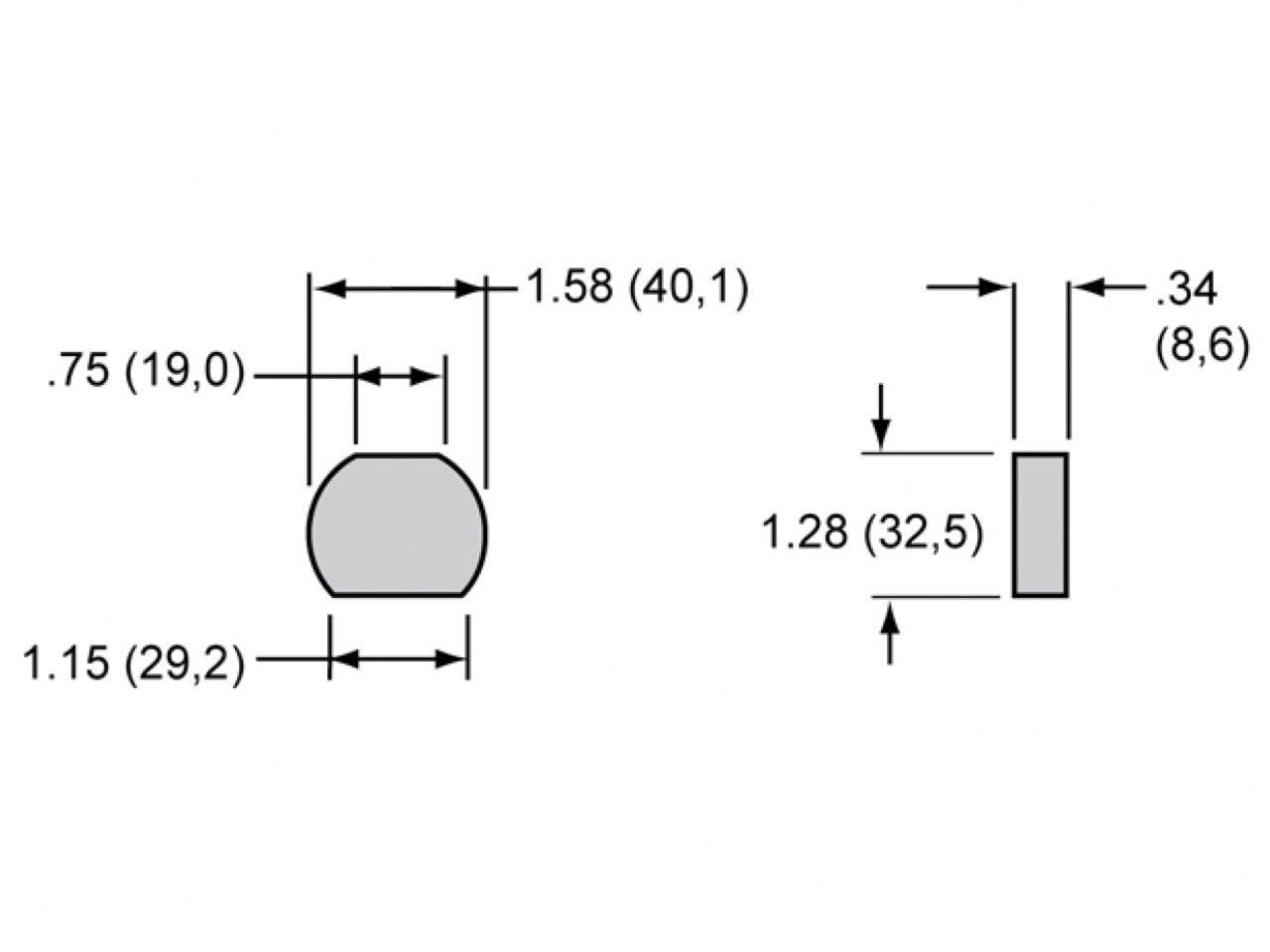 Wilwood Mechanical Spot Pad - each, Mechanical Spot