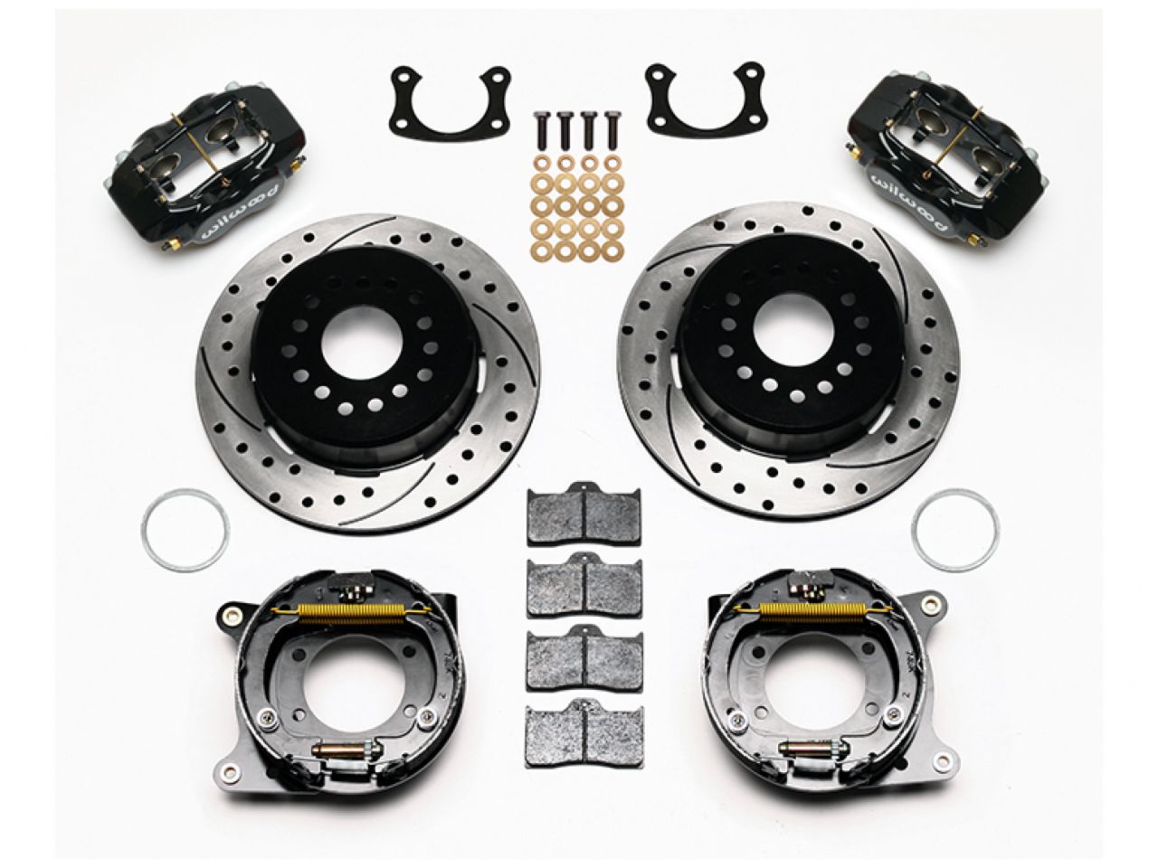 Wilwood FDL P/S Park Brake Kit, Drilled, New Big Ford 2.36" Offset