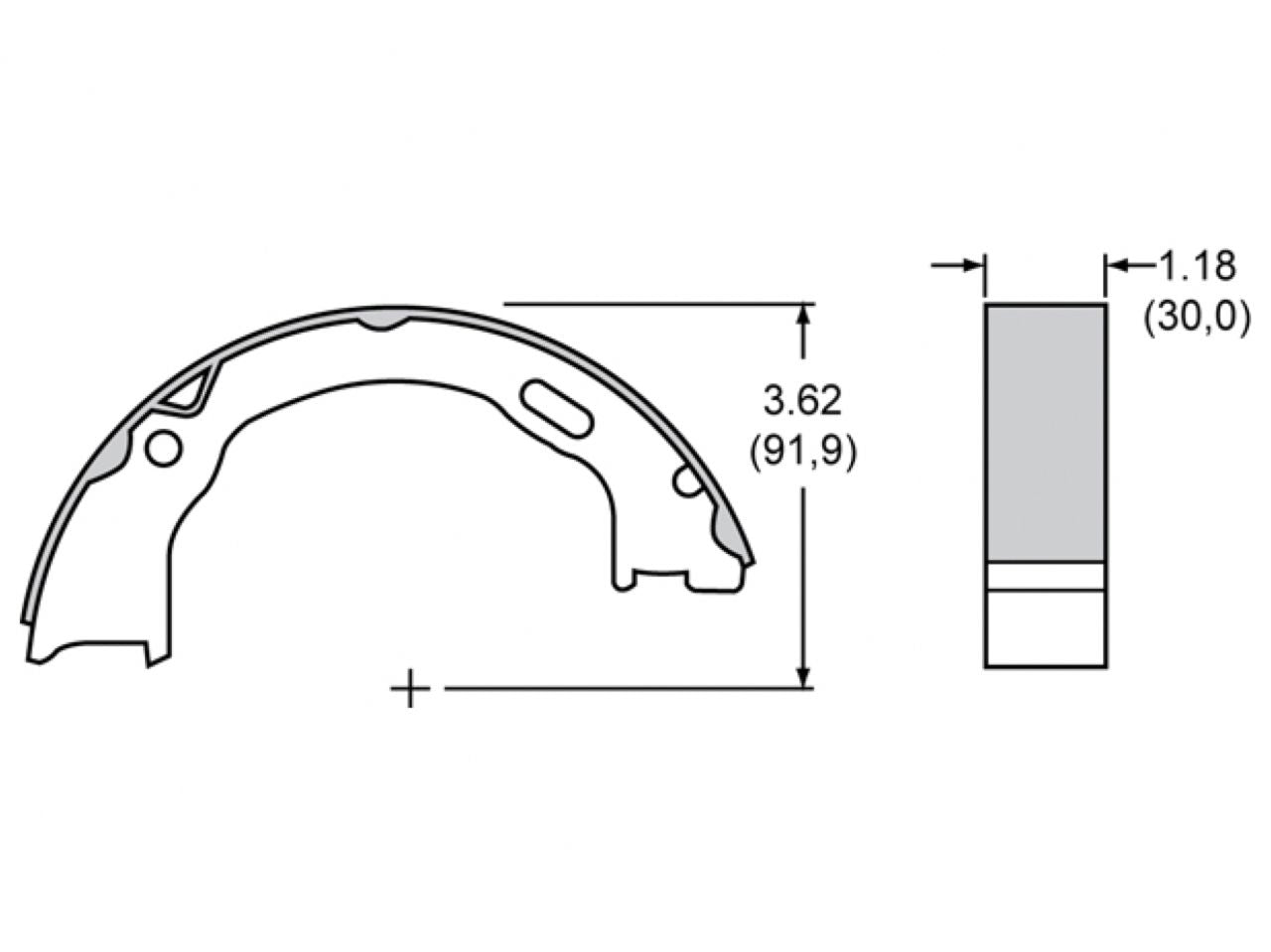 Wilwood Shoe,Parking Brake,4 Qty