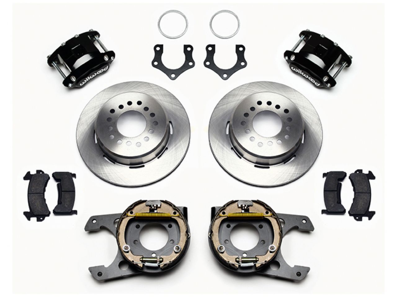 Wilwood D154 P/S Park Brake Kit, Mopar/Dana 2.50" Off, w/Snap Ring Brng