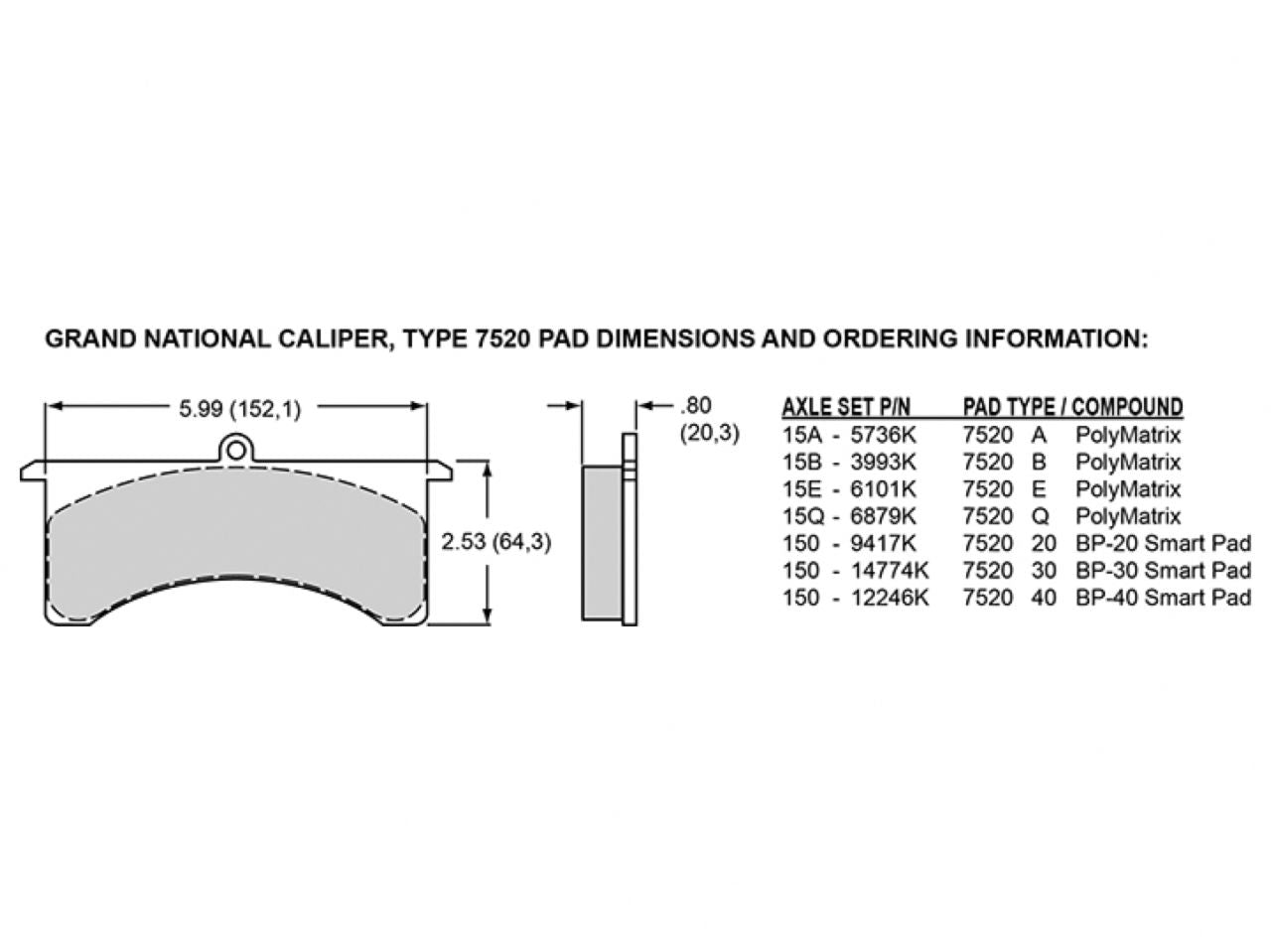 Wilwood Caliper-GN6R-L/H-Black Ano (.80 Thk Pad), 1.75/1.38/1.38" Pistons, 1.3