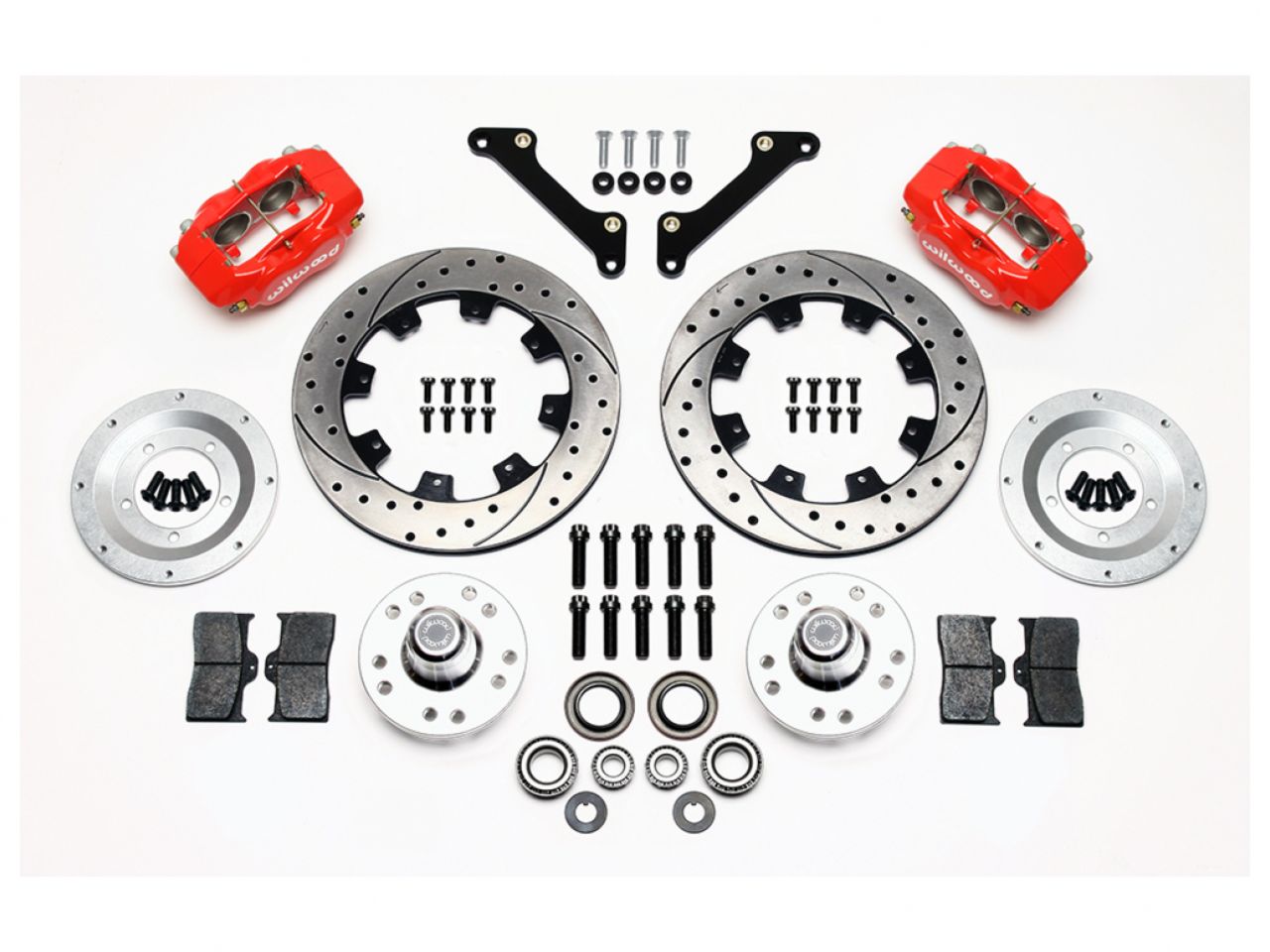 Wilwood FDL Front Kit, 12.19", Drilled, Red, 79-81 Camaro