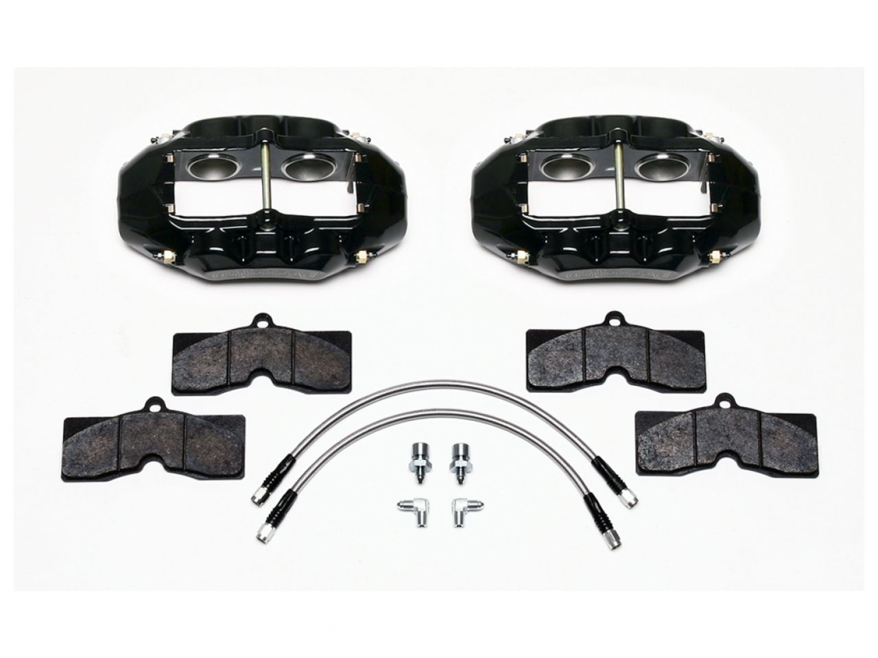 Wilwood D8-4 Front Caliper Kit, Black, Corvette C2 / C3 65-82