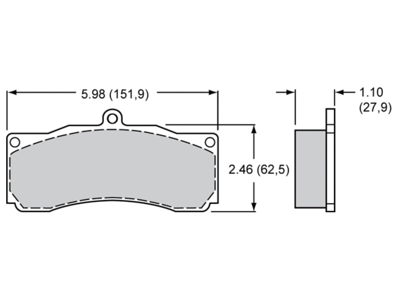 Wilwood PolyMatrix Pad Set - 8828 A