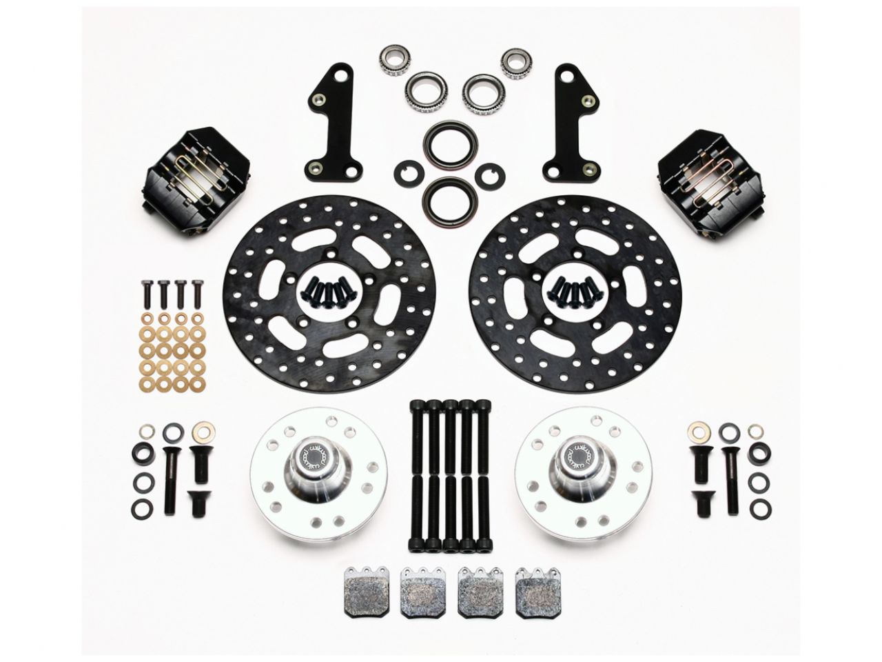 Wilwood DLS Front Drag Kit, Drilled Rotor, 67-69 Camaro, 64-72 Nova, Chevelle