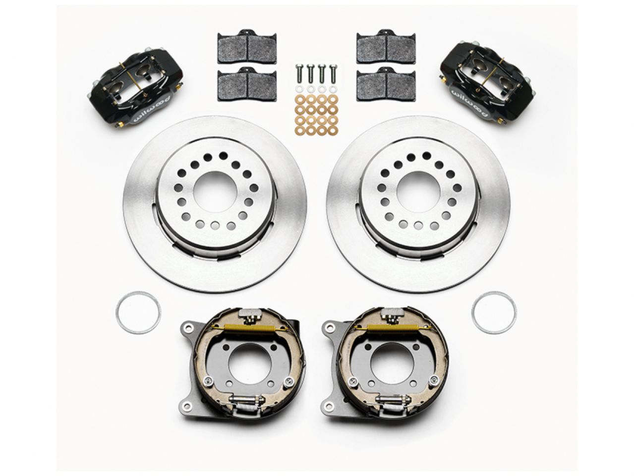 Wilwood FDL P/S Park Brake Kit, 12 Bolt, 2.75" offset, Staggered Shock