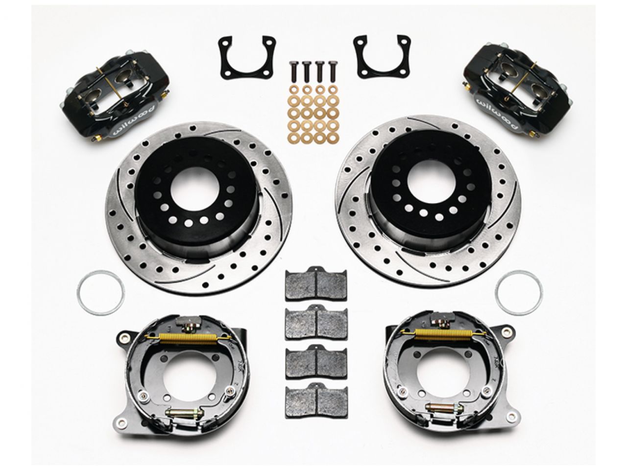 Wilwood FDL P/S Park Brake Kit, Drilled, Chevy 12 Bolt-Spec 3.15" Brng