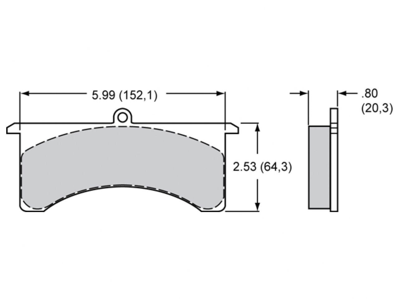 Wilwood Pad 7520-30 GN .80 THK AX