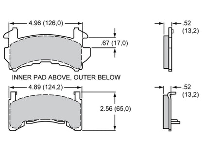 Wilwood Pad D154-30 GM-Metric Axl