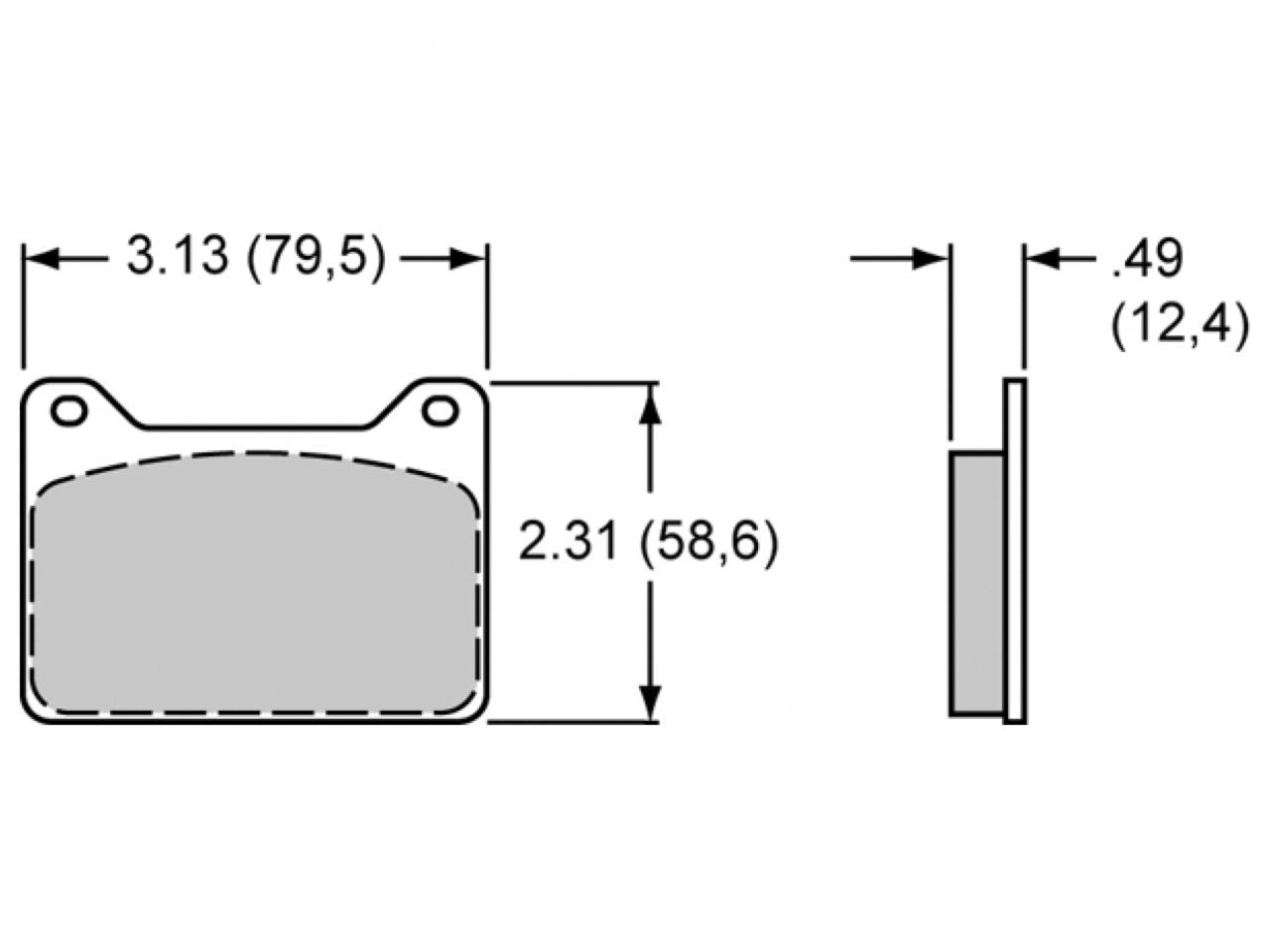 Wilwood PAD 7912-30 PL .49 THK AX